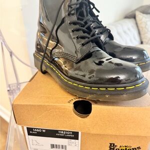Dr. Martens Glossy Black Patent Ankle Boots